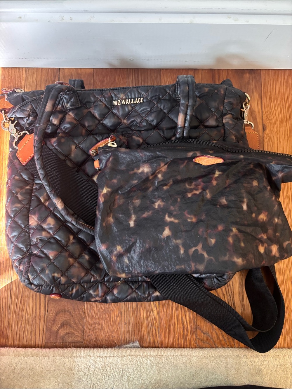 MZ Wallace tortoise shell large Metro Tote